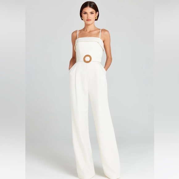 Nadine Merabi Michelle White Jumpsuit - Picture 1 of 16